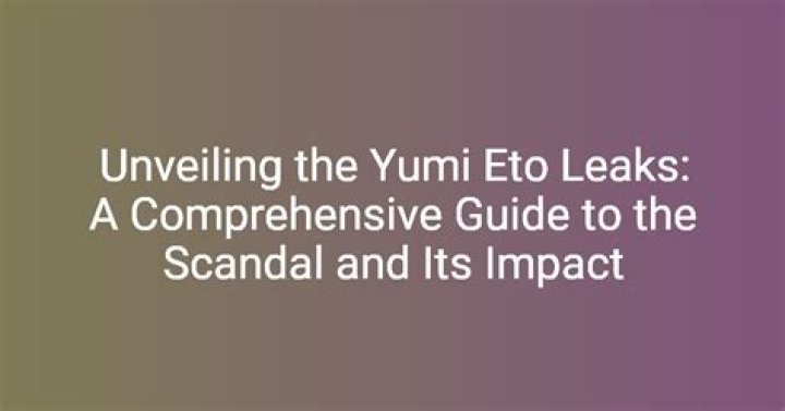Yumi Eto Hospitalized: A Comprehensive Look Into the Recent Developations